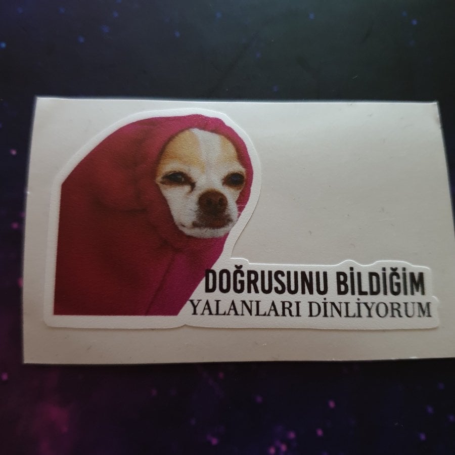 Doğrusunu Bildiğim Sticker